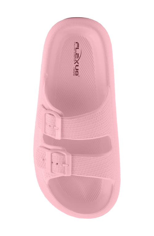 Flexus By Spring Step Bubbles Waterproof Slide Sandal In Light Pink