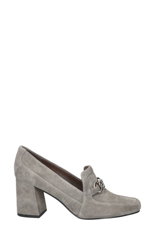 Shop Bella Vita Tam Pump In Grey Kidsuede Leather