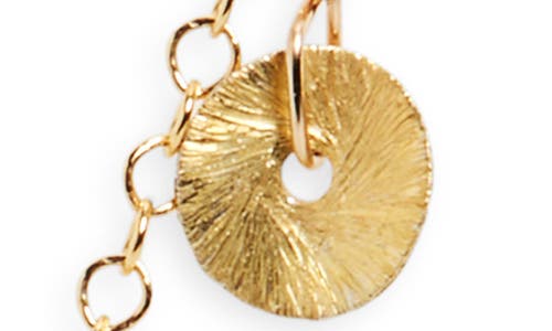 Kiara Conrad Audrey Disc Charm Choker Necklace In Gold