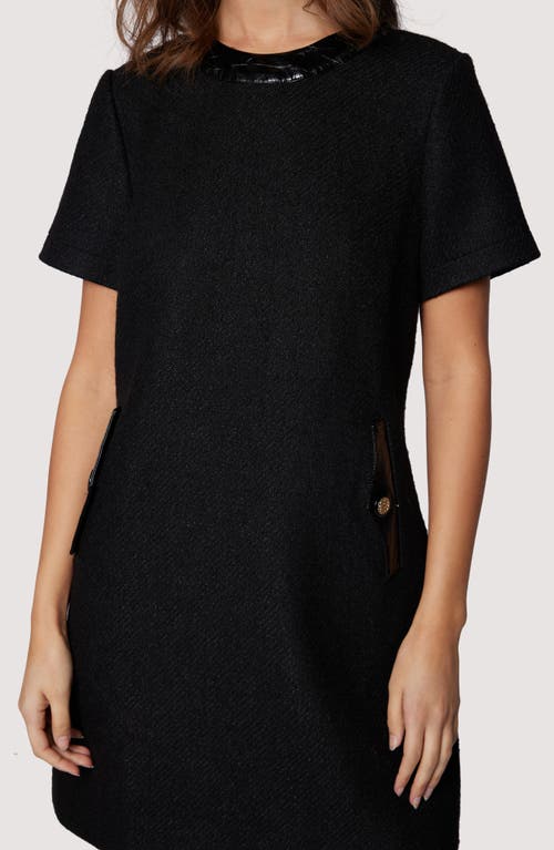 Lost + Wander Alessia Bouclé Minidress In Black