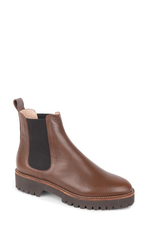 Lug Sole Chelsea Boot in Chocolate