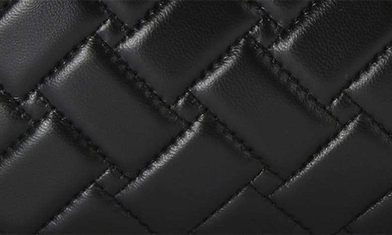 Shop Kurt Geiger Kensington Quilted Leather Top Handle Bag In Black