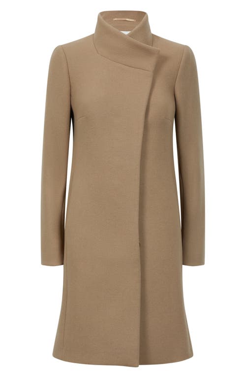 Shop Reiss Mia Wool Blend Coat In Camel