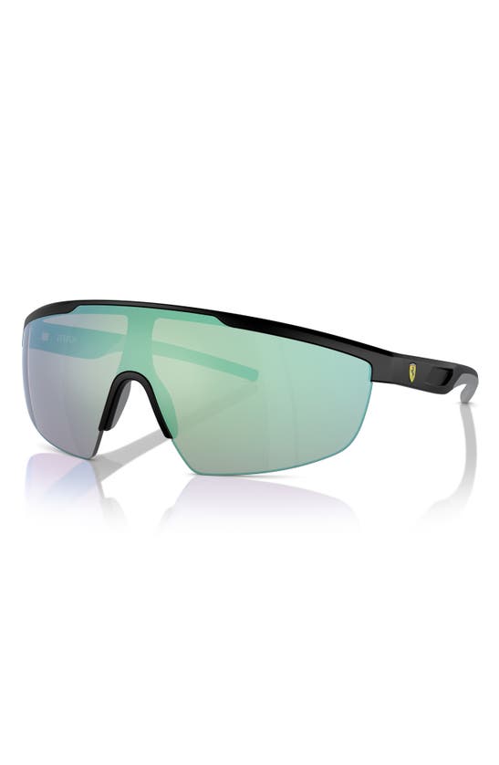 Scuderia Ferrari 140mm Shield Sunglasses In Matte Black