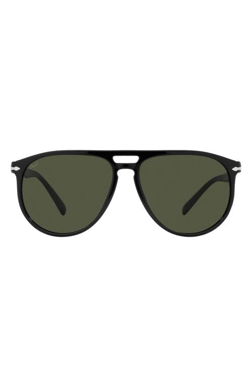 Persol 58mm Pilot Sunglasses in Black at Nordstrom