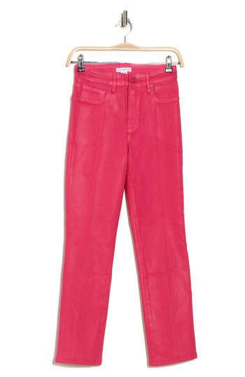 Good American Good Legs Coated Straight Leg Jeans In Love Potion007