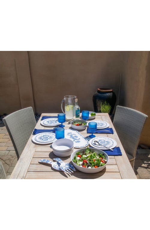 Tarhong Set Of Six Azul Melamine Plates In Blue