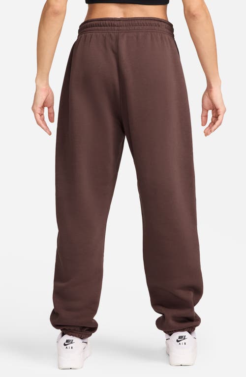 Nike Brown Sportswear Essential Collection Lounge Pants In Brown/sail