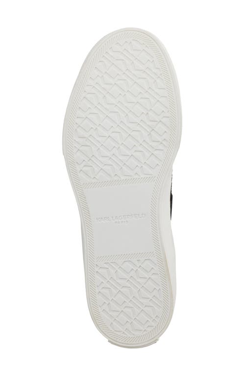 Karl Lagerfeld Paris Gabby Slip-on Knit Sneaker In Black