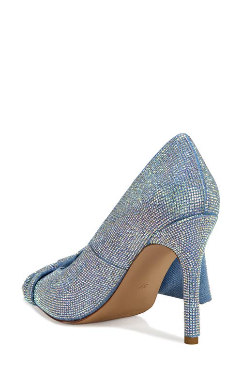 Azalea Wang Geovanni Pointed Toe Pump In Denim