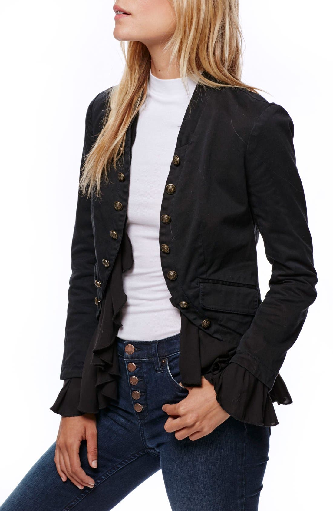 Free People Romantic Ruffle Jacket Nordstrom