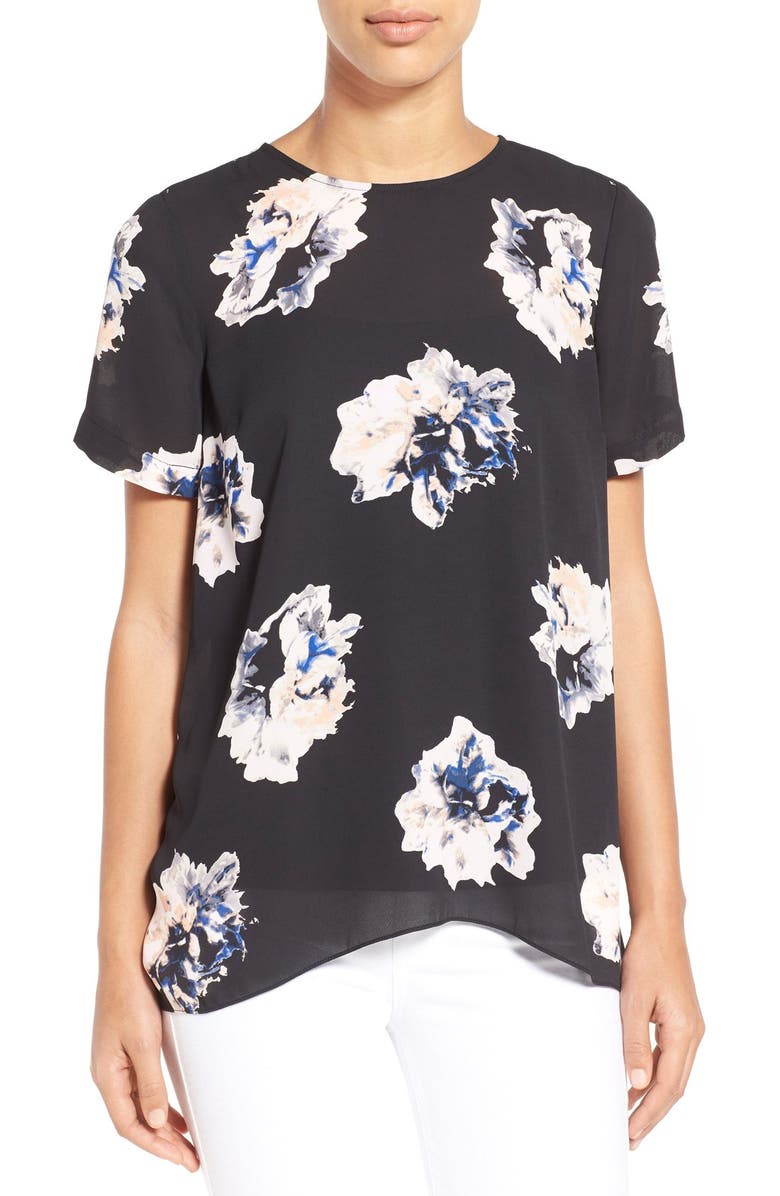 Vince Camuto 'Duet Floral' High/Low Blouse | Nordstrom