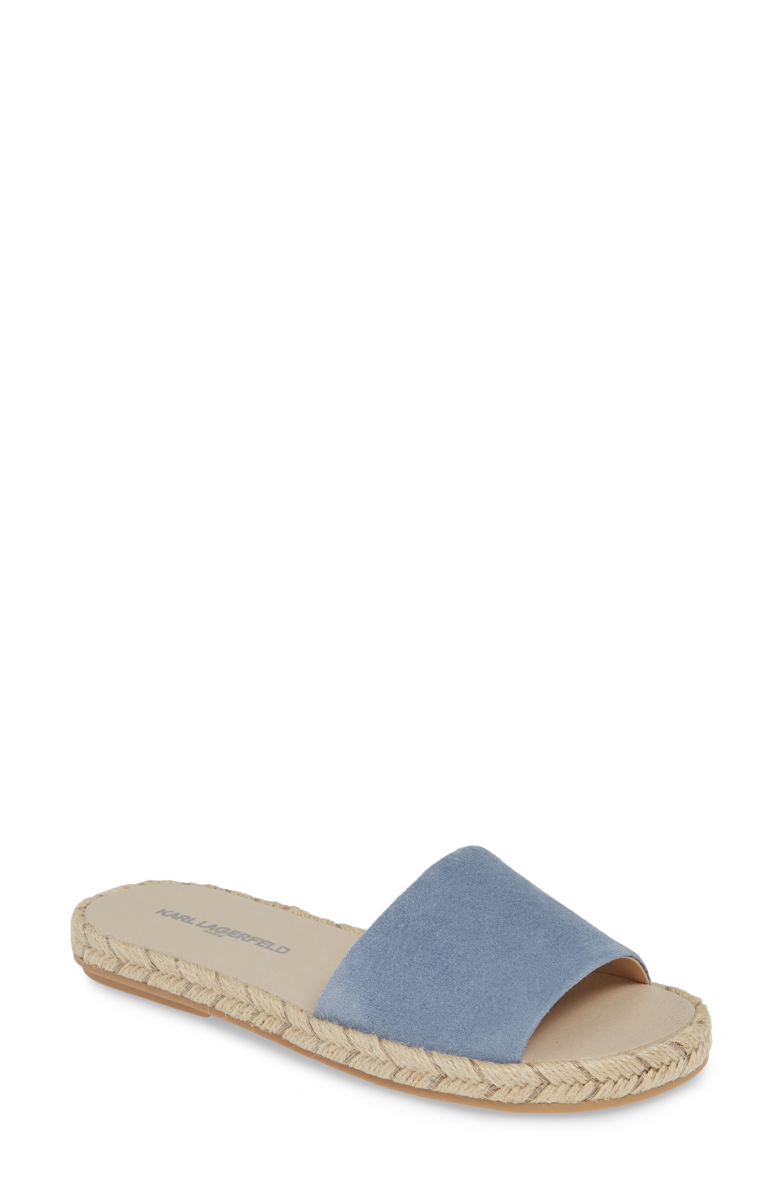 Karl Lagerfeld Paris Niya Slide Sandal, Blue