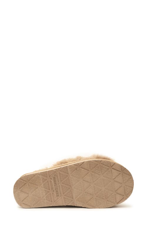 Shop Minnetonka Teddy 3 Faux Fur Slipper In Taupe