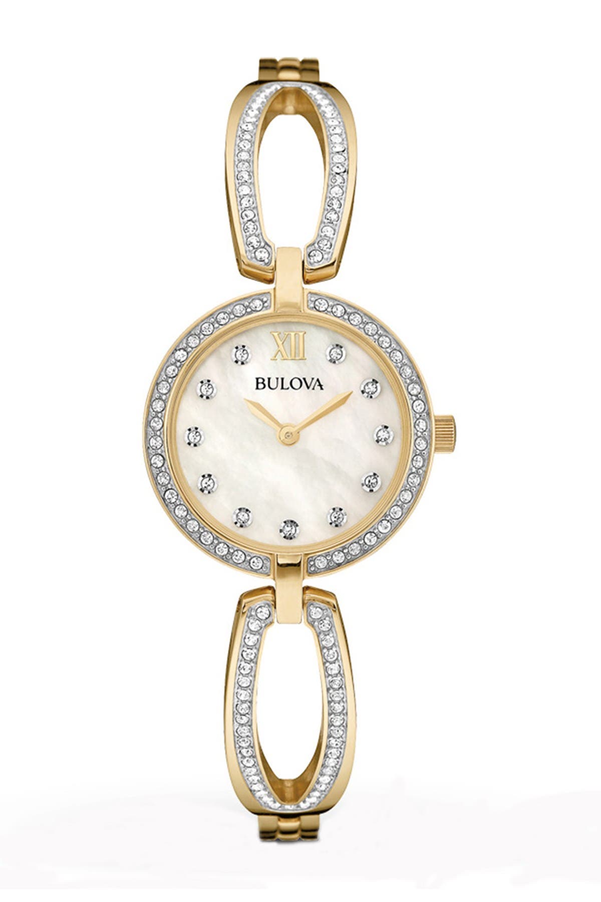 bulova swarovski crystal women's watch