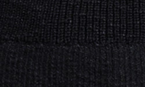 Shop Thread & Supply Joel Tipped Johnny Collar Polo Sweater In Raven Black