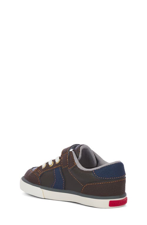 See Kai Run Connor Sneaker In Brown Leather