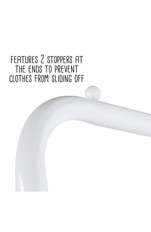 Honey-can-do Shelved Garment Rack In White