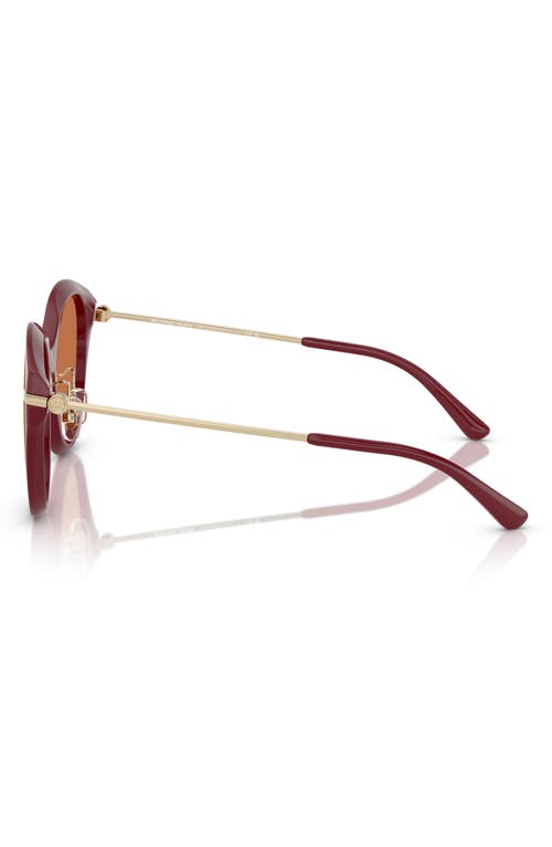 Michael Kors 59mm Round Sunglasses In Dark Red