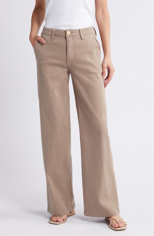 KUT from the Kloth Jodi Slant Pocket Wide Leg Jeans Stone at Nordstrom,