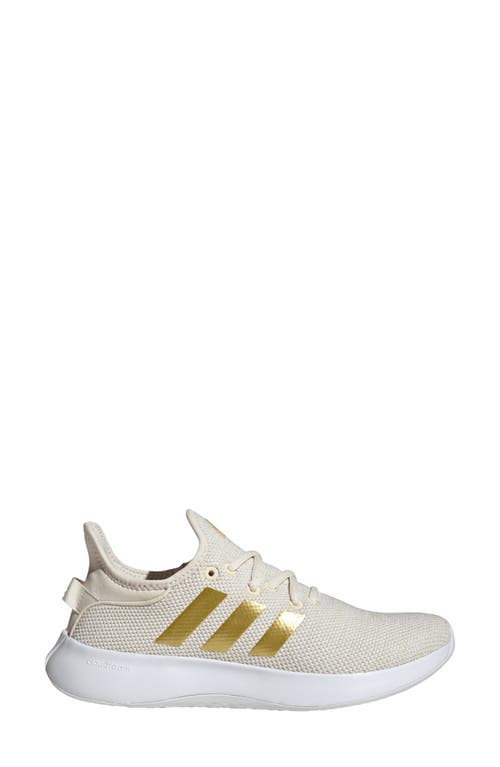 Adidas Originals Adidas Cloadfoam Pure Running Shoe In White/gold Met./white