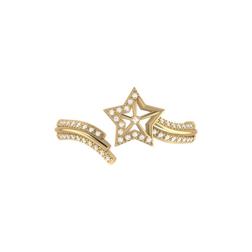 Luvmyjewelry Milky Way Sterling Silver Diamond Ring In 14kt Gold Vermeil On Sterling