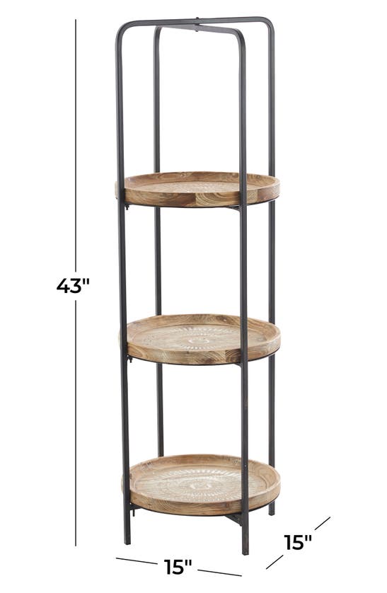 SONOMA SAGE HOME SONOMA SAGE HOME BROWN WOOD TRADITIONAL SHELVING UNIT