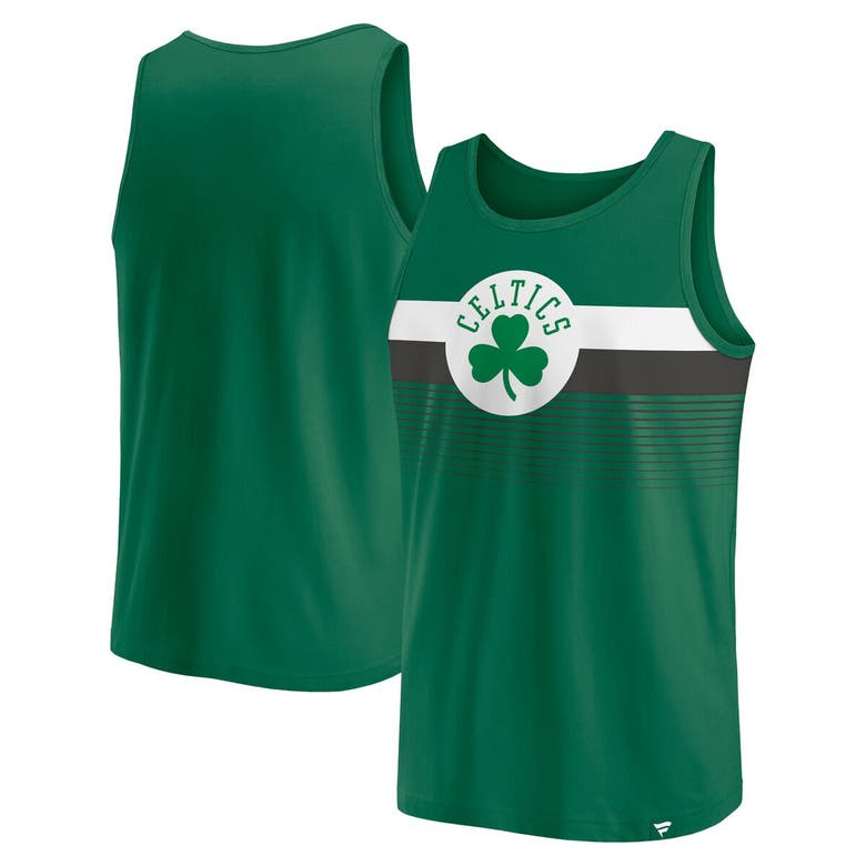 Shop Fanatics Branded Kelly Green Boston Celtics Wild Game Tank Top
