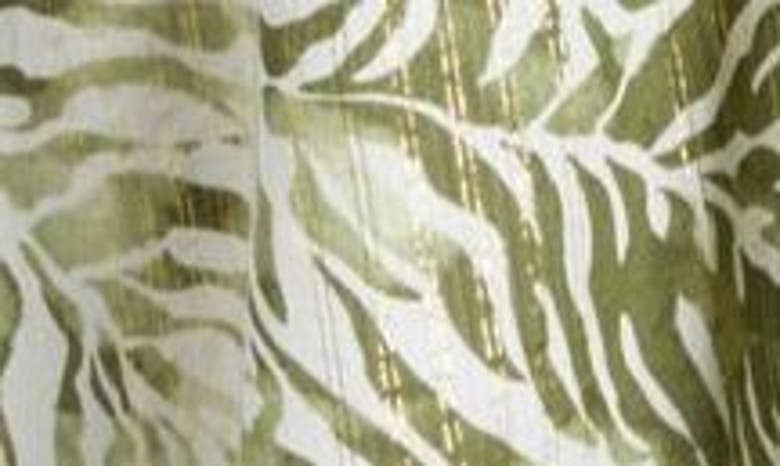 Shop Tommy Bahama Monstera Mirage Long Sleeve Cotton Blend Maxi Dress In Tea Leaf