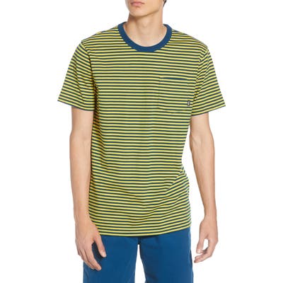 Vans Glenwood Stripe Pocket T-Shirt, Yellow