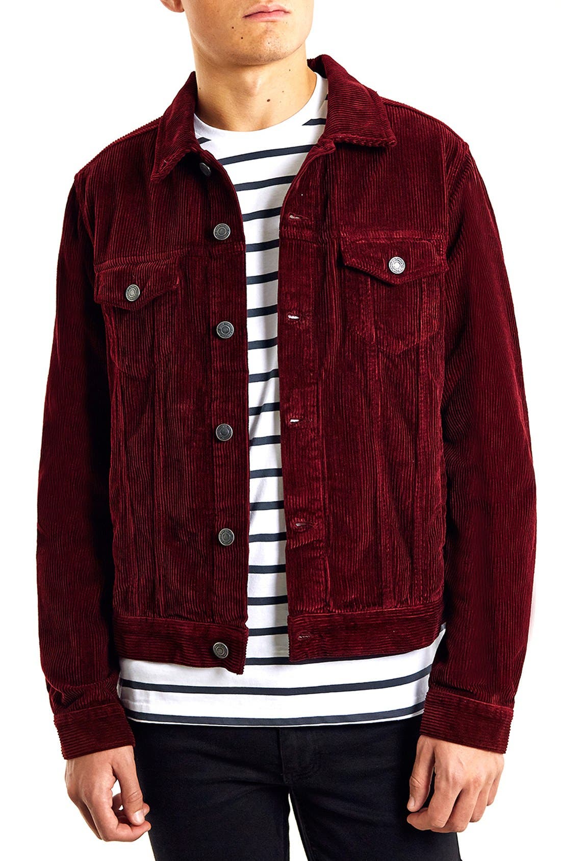 Topman Red Corduroy Jacket Nordstrom
