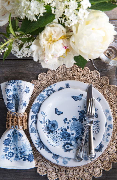 Juliska Mirabelle Napkin, Set Of 4 In Chambray