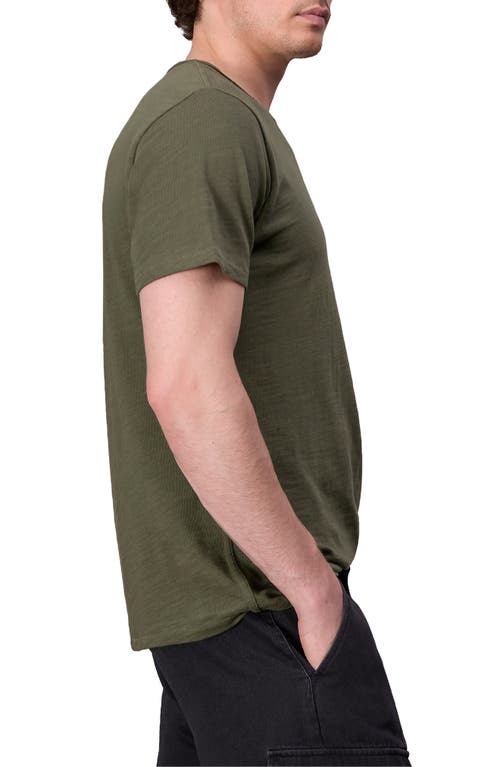 Shop Rag & Bone Classic Flame Slub Cotton T-shirt In Forest Green