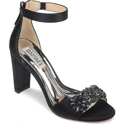 Badgley Mischka Edaline Crystal Embellished Ankle Strap Sandal