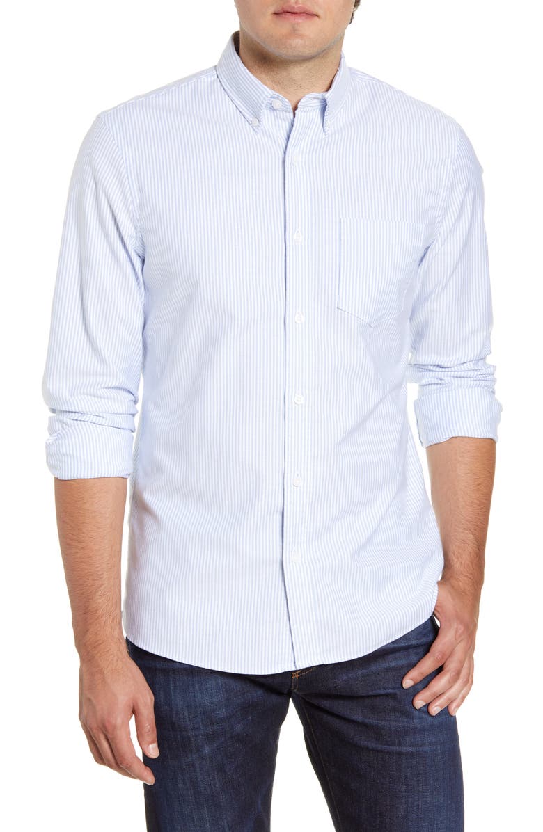 1901 Trim Fit Washed Oxford Shirt Nordstrom