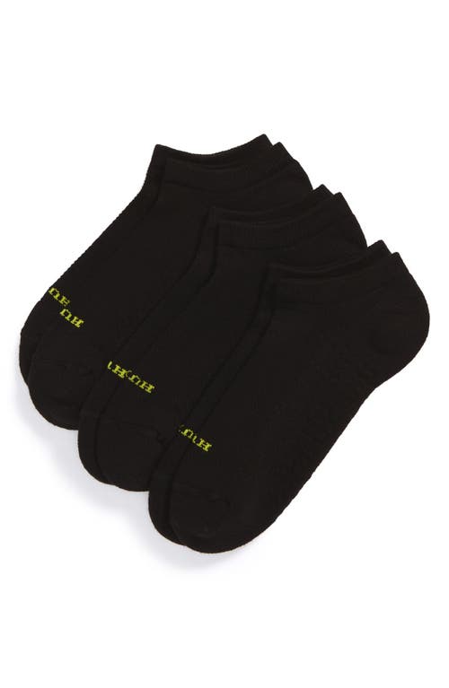 Hue 'Air Cushion' No-Show Socks in Black