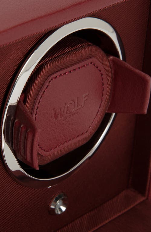 Shop Wolf Cub Single Watch Winder In Bordeaux