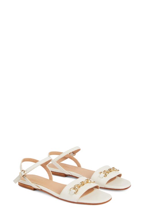 LK Bennett Kelly Ankle Strap Sandal Ecru at Nordstrom,