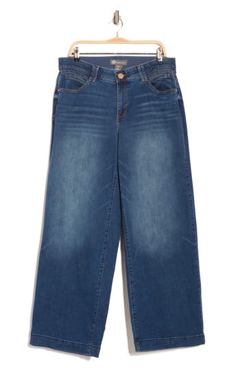 Democracy Wide Leg Jeans In Blue