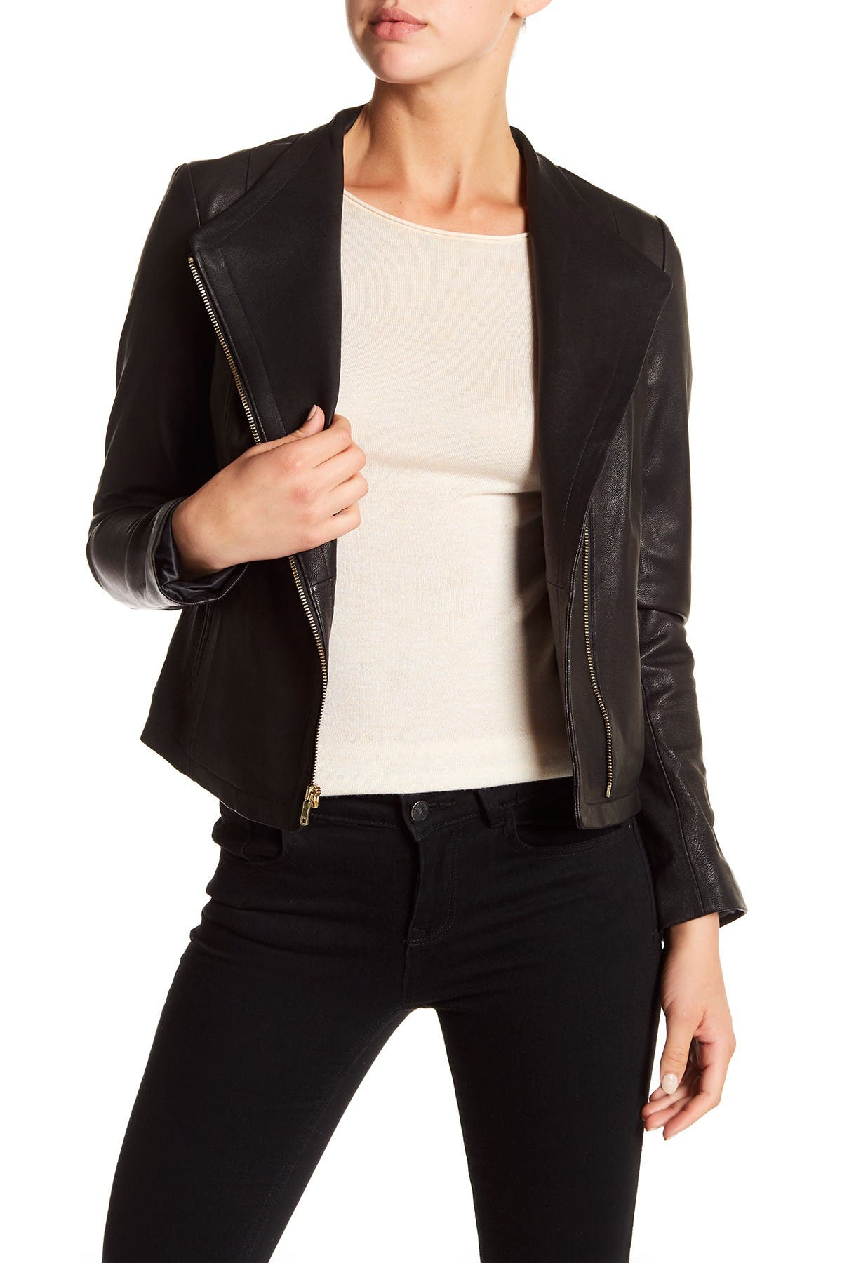 cole haan leather jacket nordstrom rack