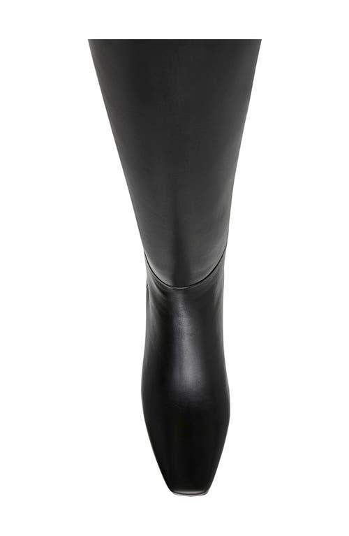 Shop Anne Klein Perfection Knee High Boot In Black Leather