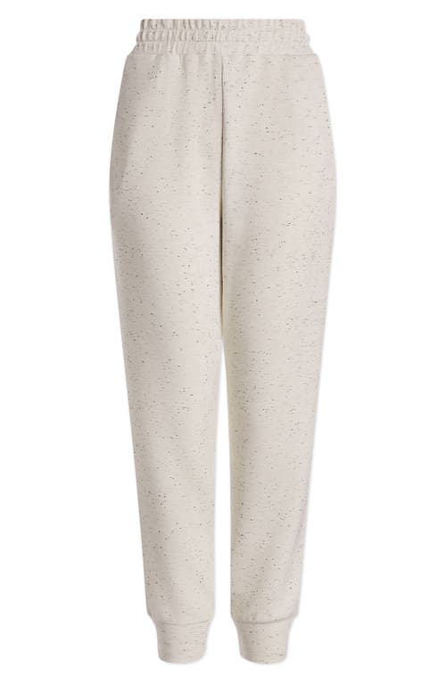 Shop Varley The Slim Cuff Joggers In Ivory Marl Fleck