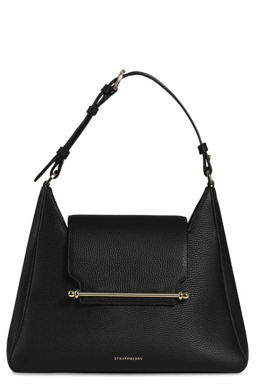 Strathberry Multrees Leather Hobo in Black at Nordstrom