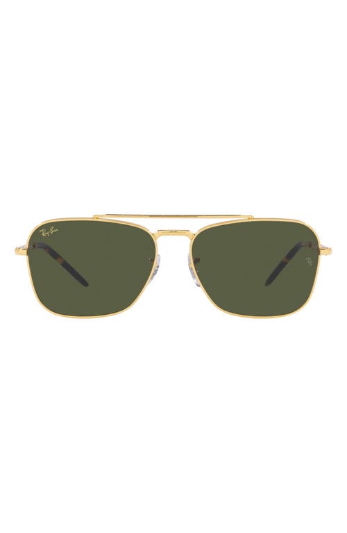 Ray Ban Ray-ban New Caravan 58mm Square Sunglasses In Green