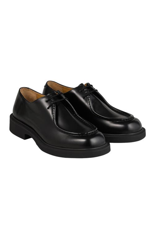 Shop Sandro Patent Leather Derbies In Black