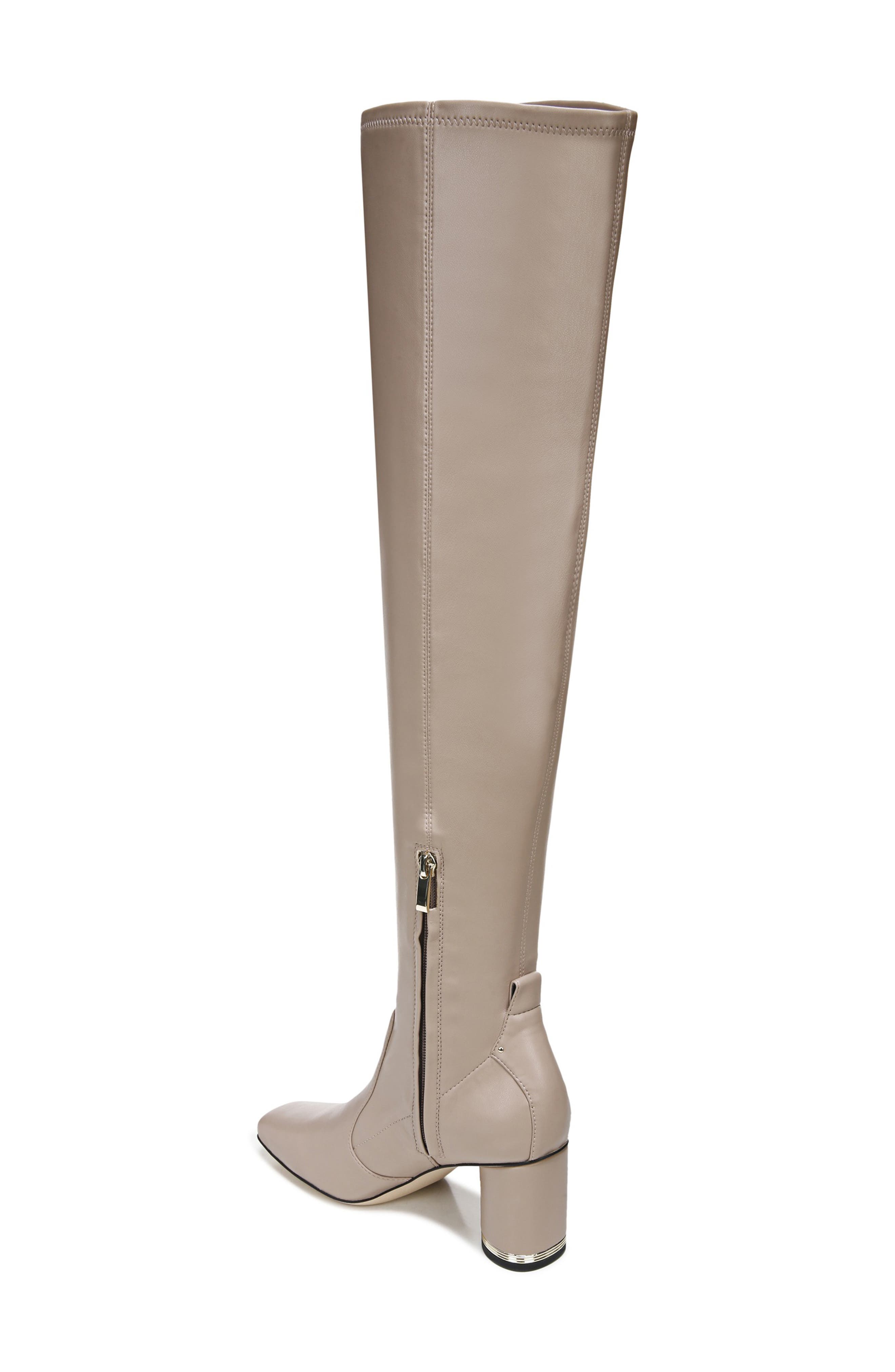 refined creeper over the knee rain boot