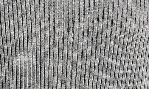 Splendid Georgie Short Sleeve Rib Sweater In Heather Grey