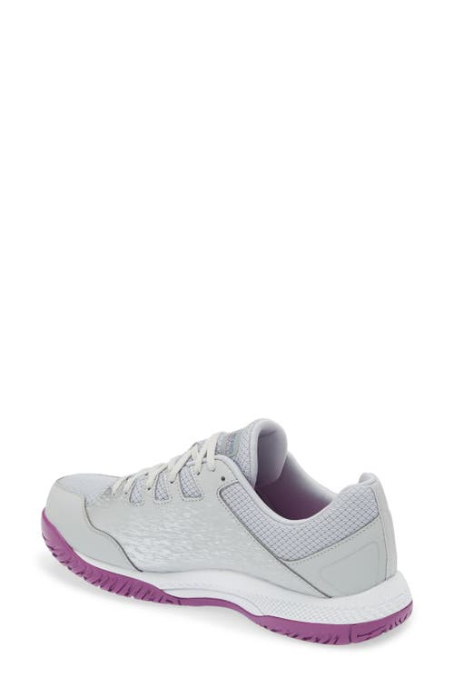 Shop Skechers Viper Court Pickleball Sneaker In Gray/purple