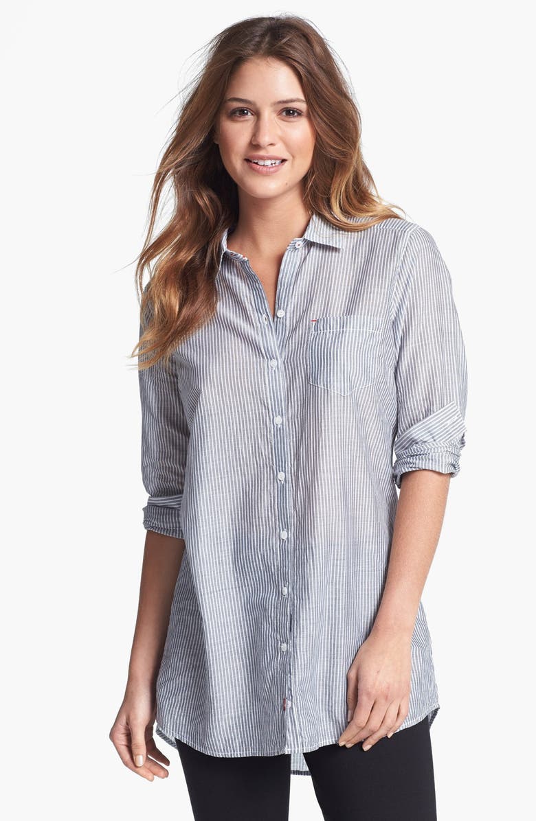 Sandra Ingrish One Pocket Stripe Shirt | Nordstrom