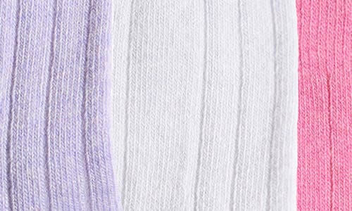 Shop Stems Assorted 3-pack Luxe Merino Wool & Cashmere Blend Crew Socks In Ivory/periwinkle/rose